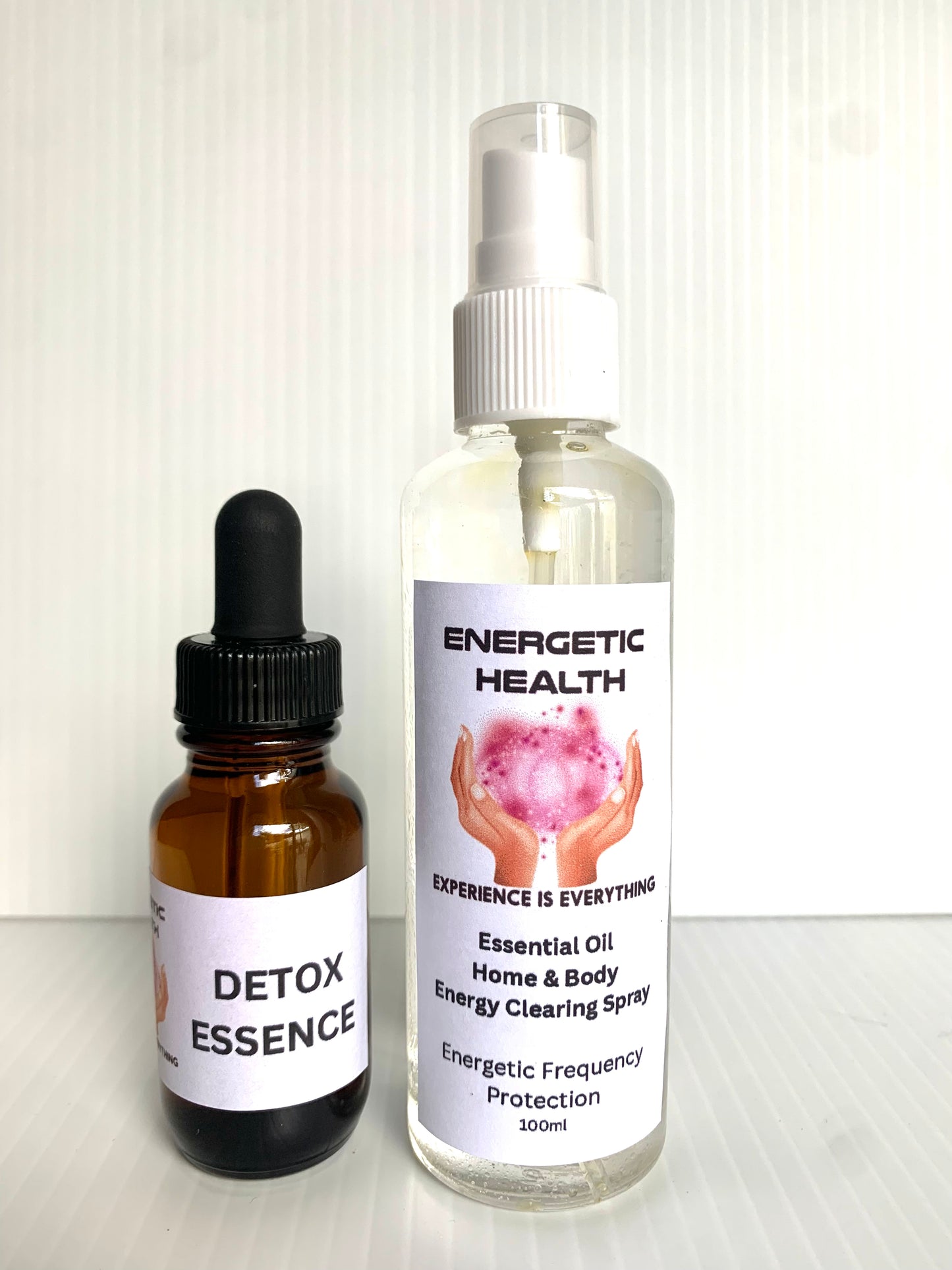 Essential Oil, Home & Body Energy Clearing Spray 100ml & 25ml Flower Essence Bundle